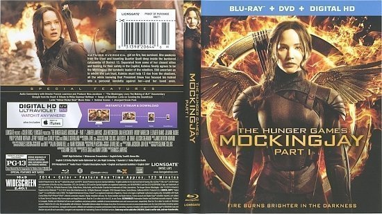 dvd cover The Hunger Games: Mockingjay Part 1 Blu-Ray