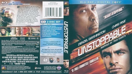 dvd cover Unstoppable (2010) Blu-Ray Cover
