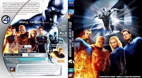 dvd cover Fantastic 4 Four Rise of the Silver Surfer