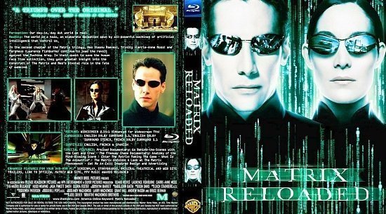 dvd cover The Matrix Reloaded