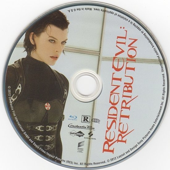 dvd cover Resident Evil: Retribution R1