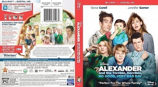 dvd cover Alexander And The Terrible, Horrible, No Good, Very Bad Day