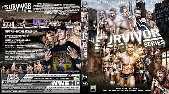 dvd cover WWE Survivor Series 2012