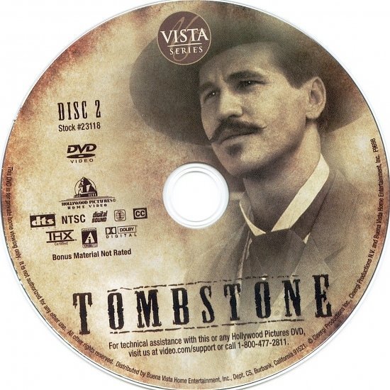 dvd cover Tombstone (1993) DC WS R1