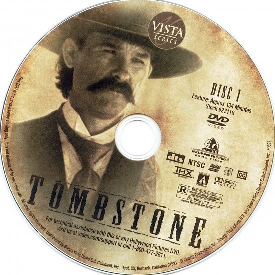 dvd cover Tombstone (1993) DC WS R1