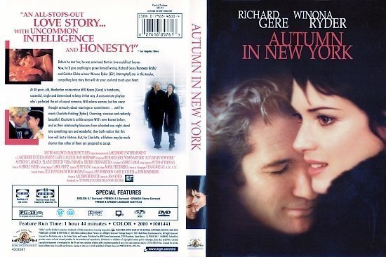 dvd cover Autumn in New York (2000) WS R1