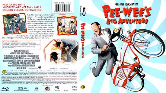 dvd cover Pee Wee's Big Adventure