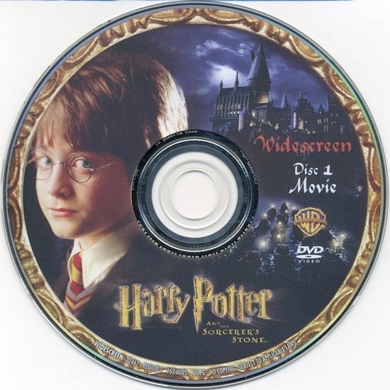 dvd cover Harry Potter And The Sorcerer's Stone (2001) WS R1