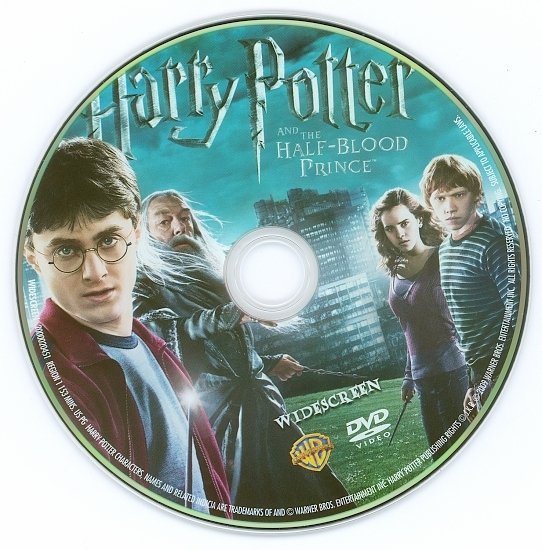 dvd cover Harry Potter And The Half-Blood Prince (2009) WS R1