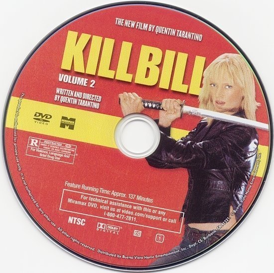 dvd cover Kill Bill: Volume 2 (2004) R1