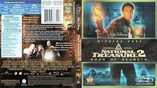 dvd cover National Treasure 2 Book Of Secrets