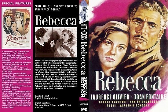 dvd cover Rebecca (1940) WS R1