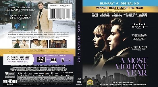 dvd cover A Most Violent Year R0 Custom