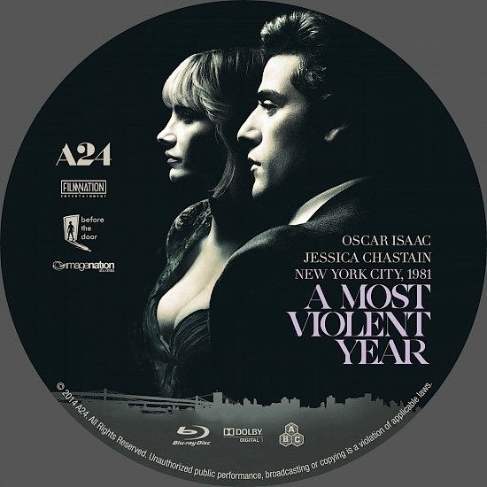 dvd cover A Most Violent Year R0 Custom