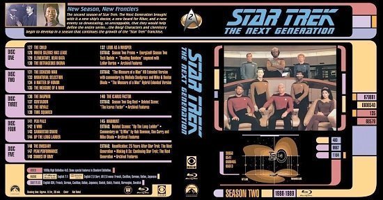 dvd cover Star Trek: The Next Generation Season Two
