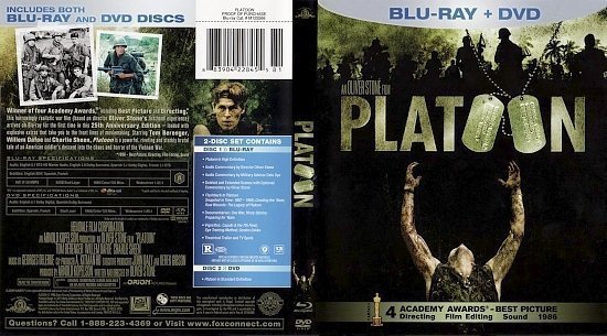 dvd cover Platoon