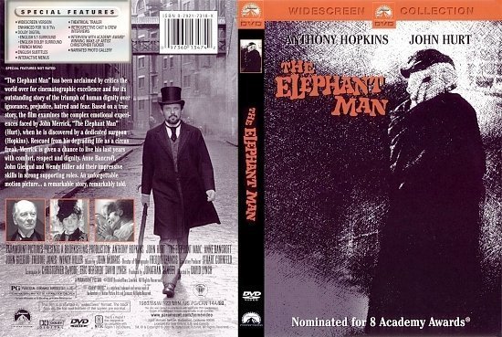 dvd cover The Elephant Man (1980) WS R1