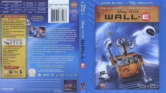 dvd cover Wall E (2008) Blu-Ray Cover