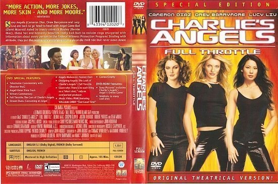 dvd cover Charlie's Angels: Full Throttle (2003) WS SE R1