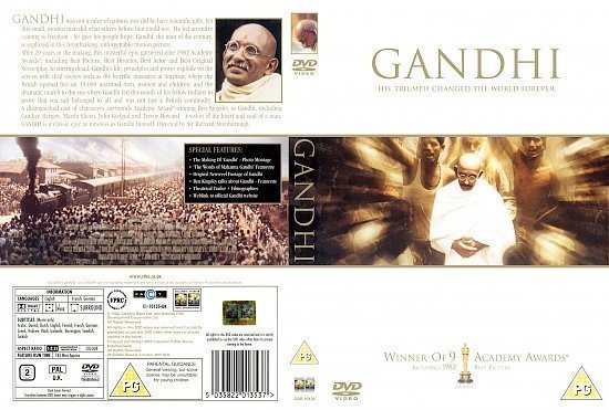 dvd cover Gandhi (1982) R2