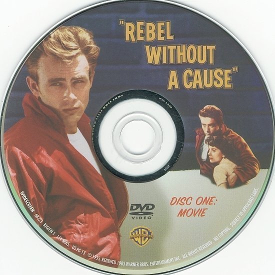 dvd cover Rebel Without A Cause (1955) UR WS R1