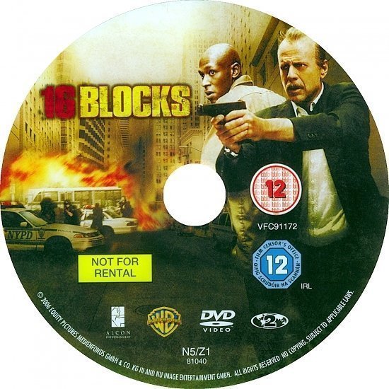 dvd cover 16 Blocks (2006) R2