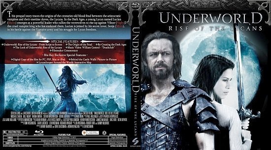dvd cover Underworld: Rise Of The Lycans
