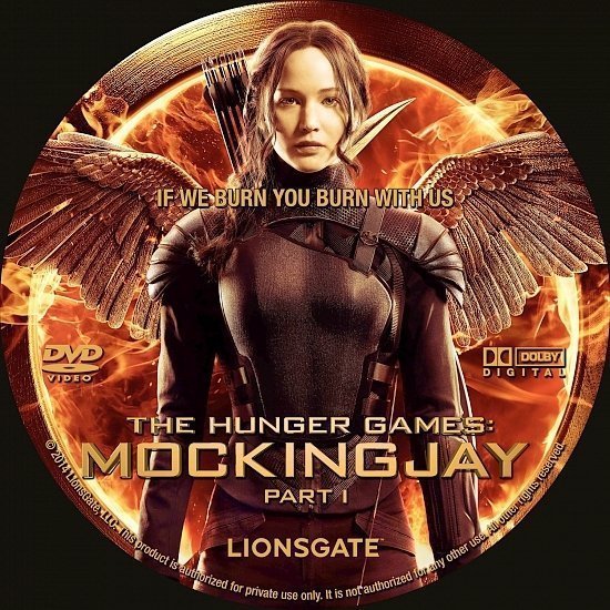 dvd cover The Hunger Games Mockingjay Part 1 R1 Blu-Ray Custom 3 Disc Set