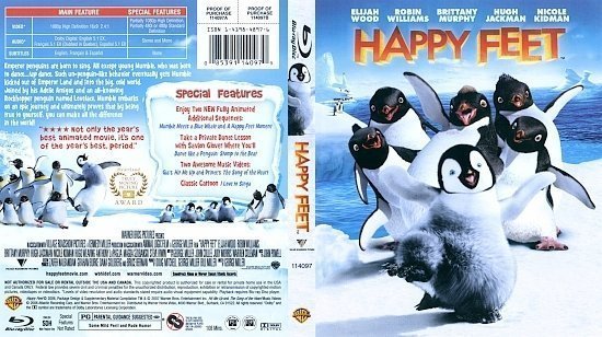 dvd cover Happy Feet (2007) Blu-Ray