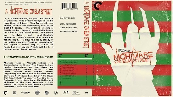 dvd cover A Nightmare On Elm Street