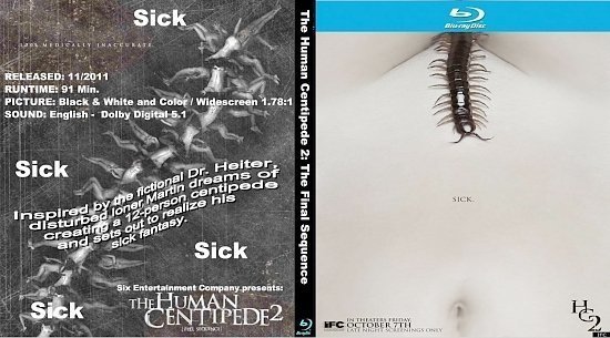 dvd cover The Human Centipede 2: The Final Sequence
