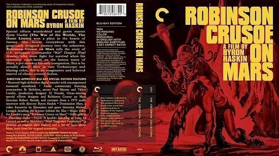 dvd cover Robinson Crusoe On Mars