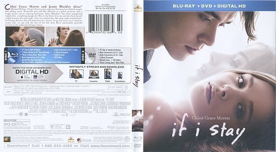 dvd cover If I Stay Blu-Ray & Label