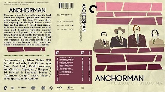 dvd cover Anchorman The Criterion Collection
