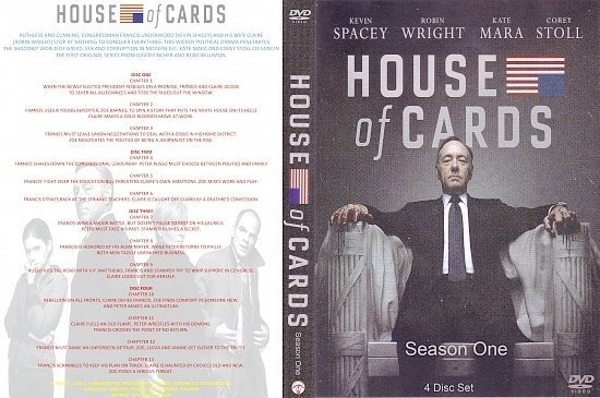 dvd cover House Of Cards Season One