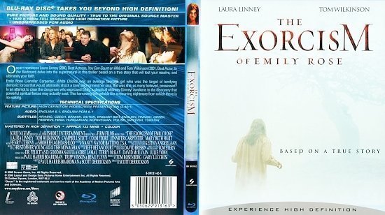 dvd cover The Exorcism of Emily Rose Blu ray Scan