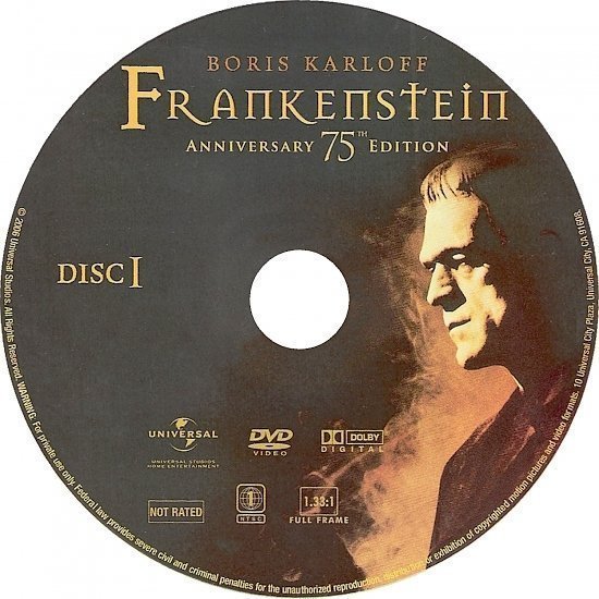 dvd cover Frankenstein (1931) AE R1