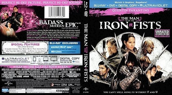 dvd cover The Man With The Iron Fists