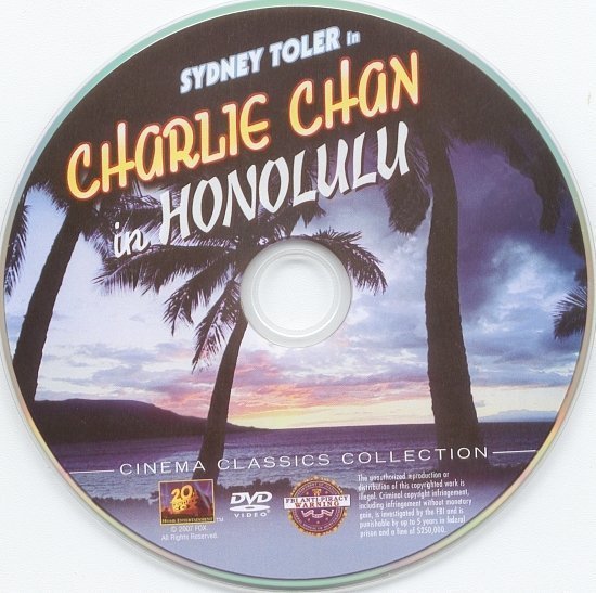 dvd cover Charlie Chan In Honolulu (1938) R1