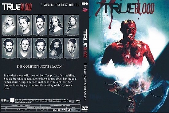 dvd cover True Blood: Season 6 R1