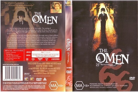 dvd cover The Omen (1976) WS R4