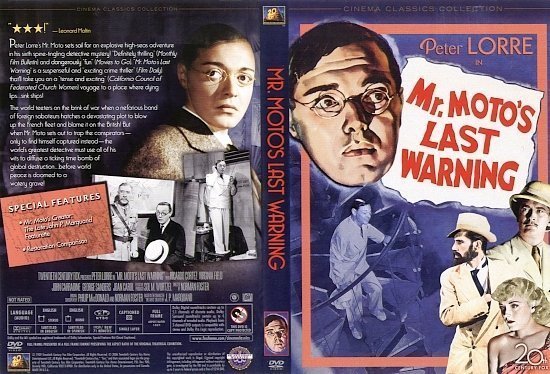 dvd cover Mr. Moto's Last Warning (1939) R1
