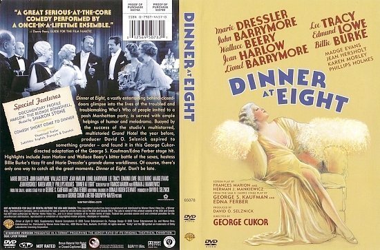 dvd cover Dinner at Eight (1934) FS R1