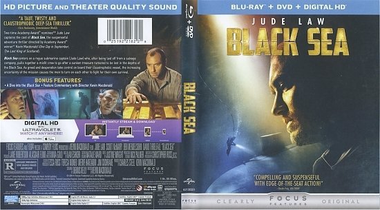 dvd cover Black Sea Blu-Ray & Label