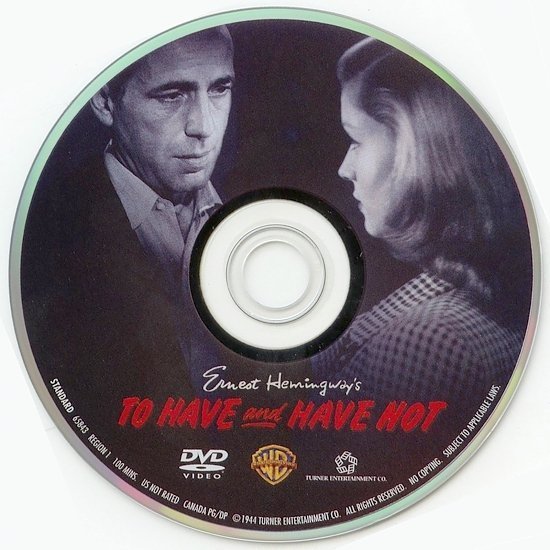 dvd cover To Have and Have Not (1945) FS R1