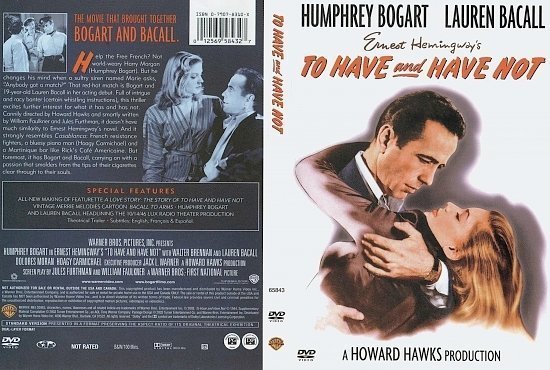 dvd cover To Have and Have Not (1945) FS R1