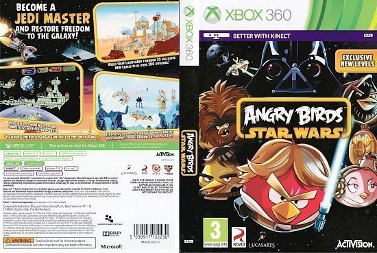 dvd cover Angry Birds Star Wars PAL Xbox 360