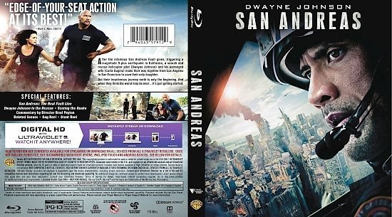 dvd cover San Andreas R1 Blu-Ray