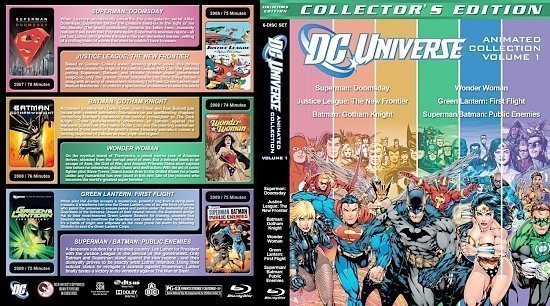 dvd cover DC Animated Collection Volume 1