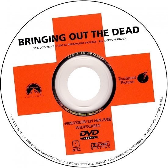 dvd cover Bringing Out The Dead (1999) WS R1